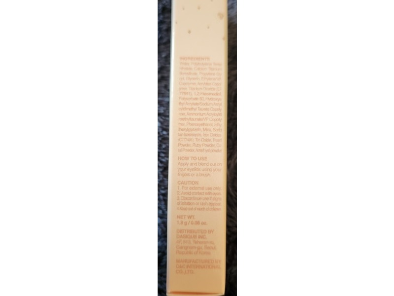 Dasique Starlit Jewel Liquid Glitter, Light Peach, 0.06 oz/1.8 g