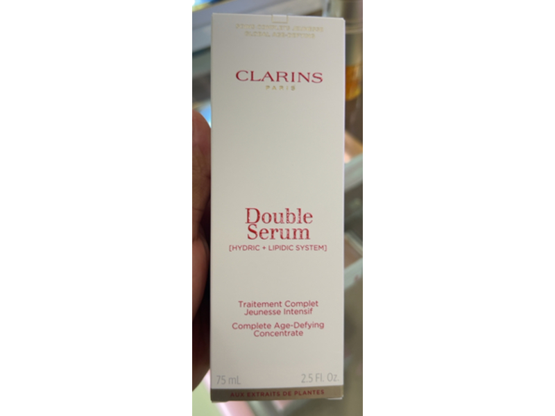 Clarins Double Serum, Hydric + Lipidic System, 2.5 fl oz/75 mL
