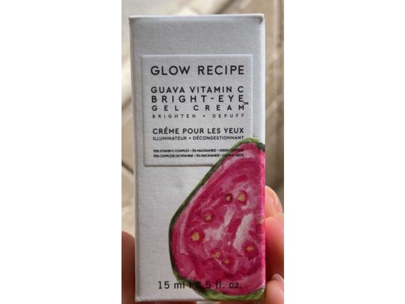 Glow Recipe Guava Vitamin C Bright Eye Gel Cream, 0.5 fl oz/15 mL