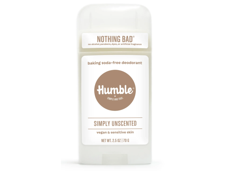 Humble All Natural Deodorant, Simply Unscented, 0.35 oz/9.9 g