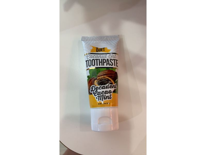 The Dirt Coconut Oil Toothpaste, Cacao Mint, 35g