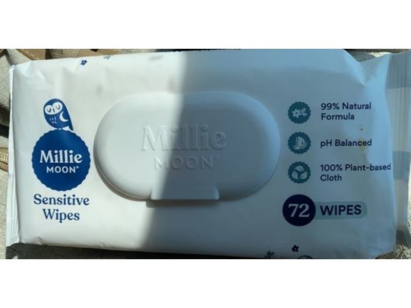 Millie Moon Sensitive Wipes, 72 Count