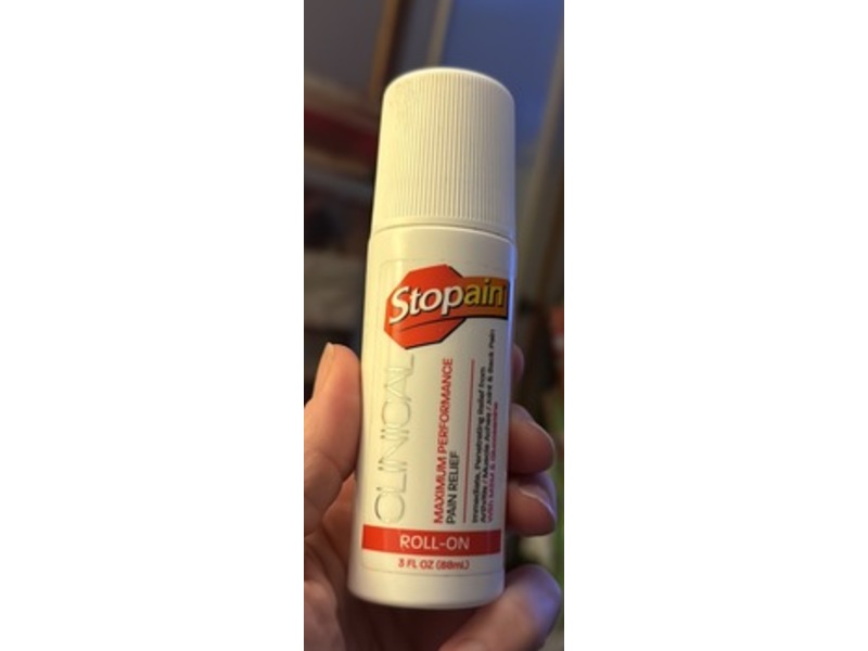 Stopain Clinical Pain Relief Roll On, 3 fl oz/88 mL