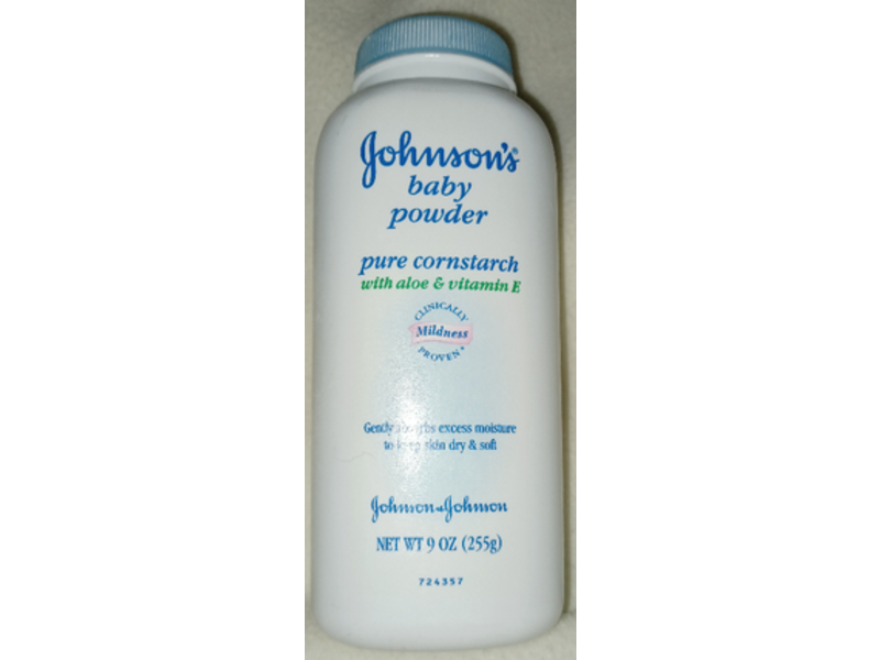 Johnson's Baby Powder, Aloe & Vitamin E, 9 oz/255 g