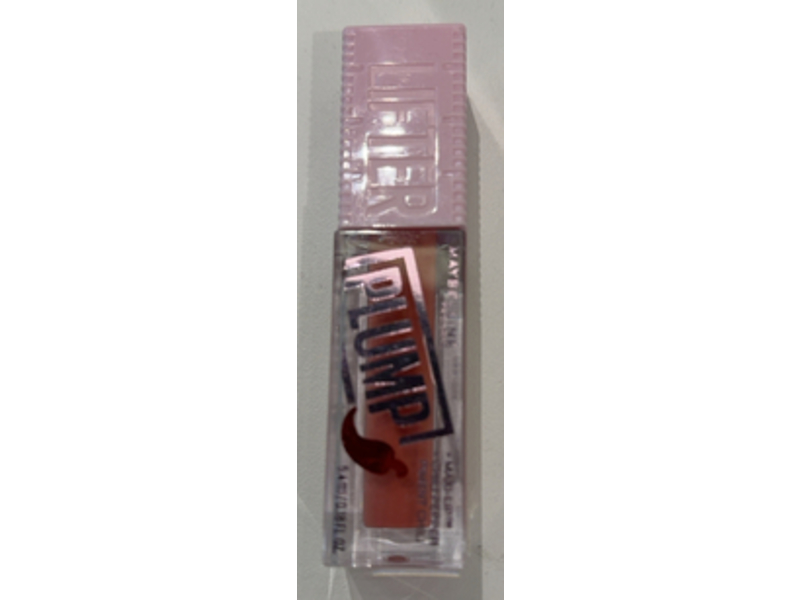 Maybelline New York Lifter Plump Lip Plumping Gloss, 5 Peach Fever, 0.18 fl oz/5.4 mL