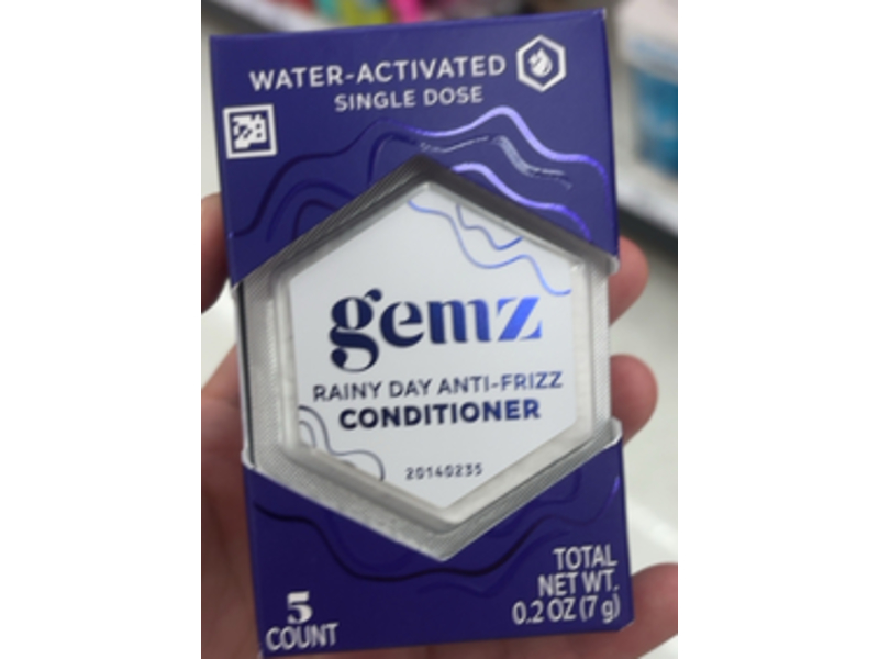 Gemz Rainy Day Anti-Frizz Conditioner, 0.2 oz/7 g, 5 Count