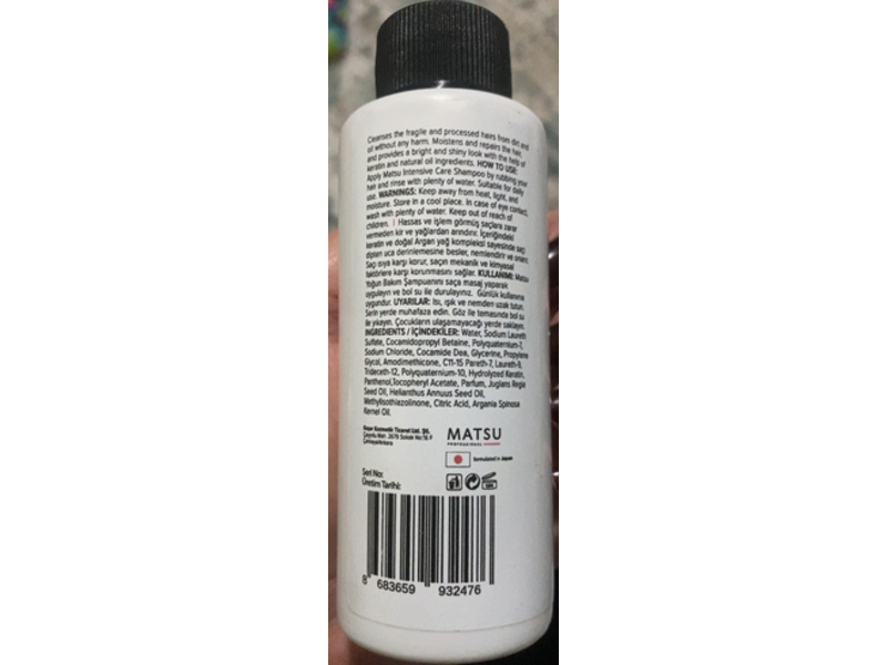 Matsu Intensive Repair Hair Care Shampoo, 3.38 fl oz/100 mL