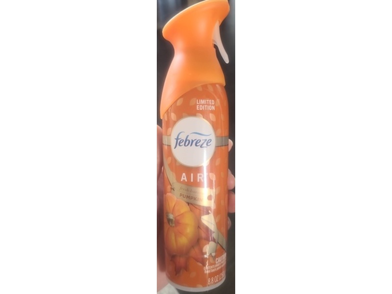 Febreze Air Odor-Eliminating Air Freshener, Fresh-Harvest Pumpkin, 8.8 oz/250 g, 2 Count