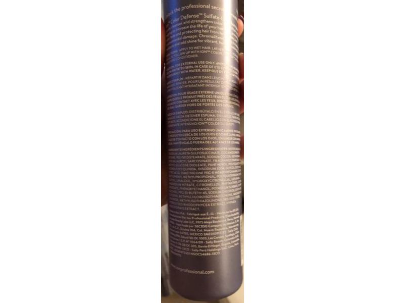 Ion Color Solution Color Defense Sulfate-Free Shampoo, 10.5 fl oz / 310 mL