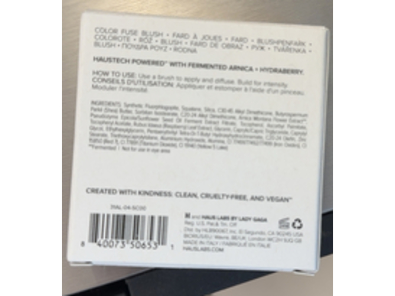 Haus Labs By Lady Gaga Color Fuse Blush, Pomelo Peach - Soft Coral, 0.18 oz/5 g