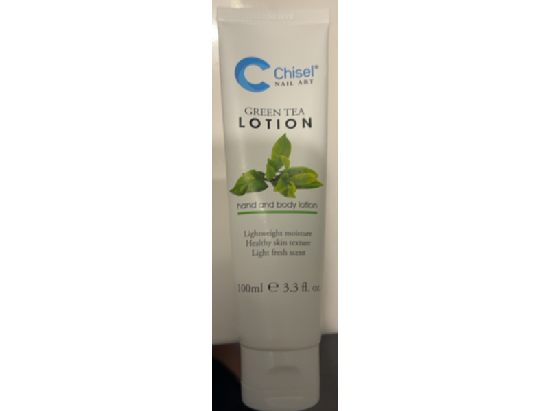 Chisel Nail Art Hand & Body Lotion, Green Tea, 3.3 fl oz/100 mL, 60 Counts