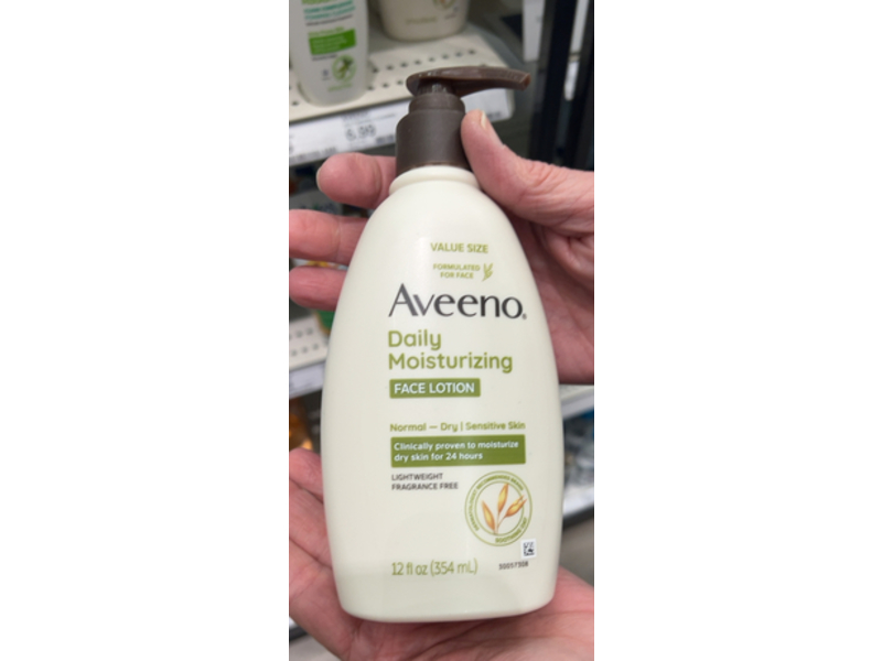 Aveeno Daily Moisturizing Face Lotion, Soothing Oat, 12 fl oz/354 mL