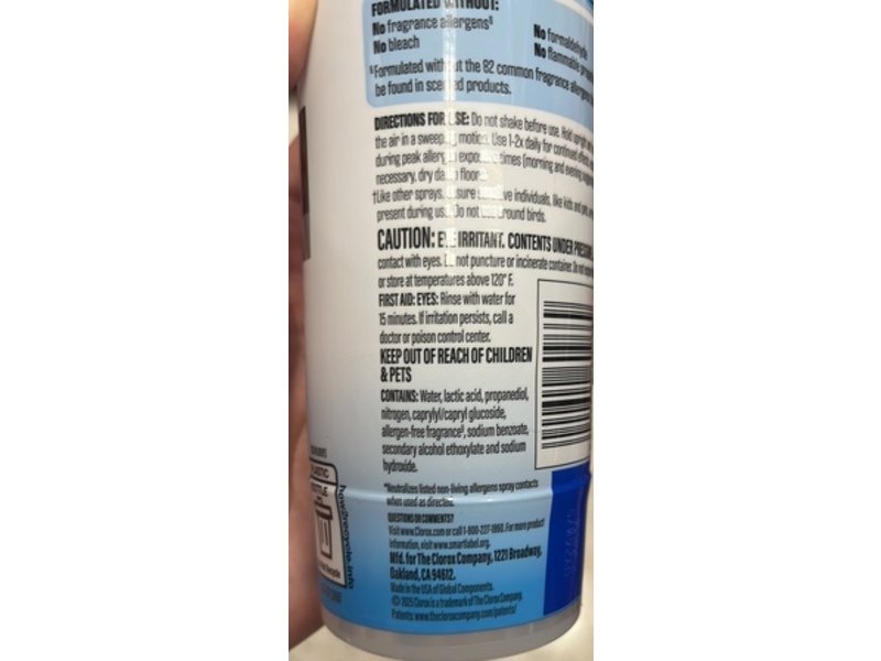 Clorox Pure Daily Air Spray Pet Odors, Fresh Scent, 8 oz/227 g