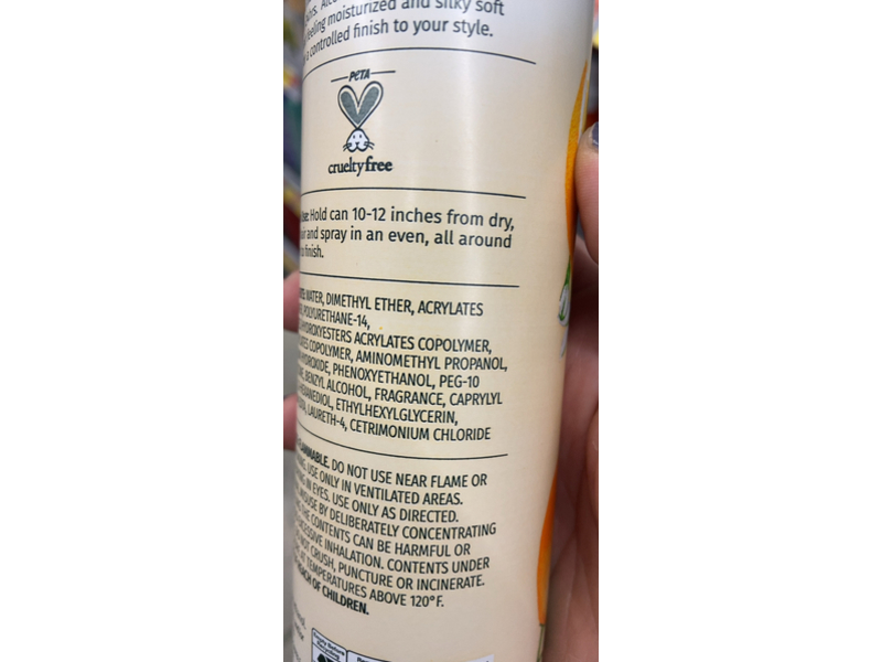 Herbal Essences Volume Hairspray, 4 Max, Citrus, 8 oz/226 g