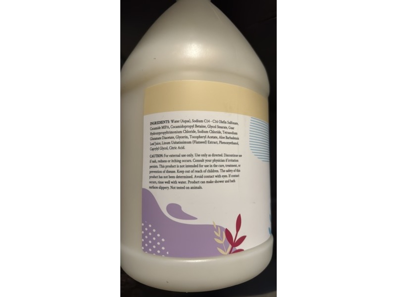 Ginger Lily Farms Botanicals Nourishing Body Wash, Fragrance-Free, 128 fl oz/3.78 L