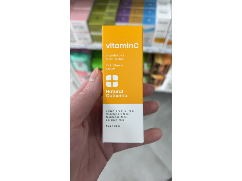 Natural Outcome Face Serum, Vitamin C & Ferulic Acid, 2 oz/60 mL