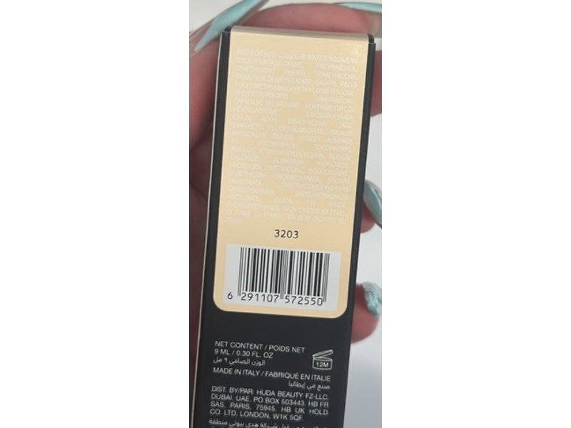 Huda Beauty Luminous Matte Liquid Concealer, Royal Icing 1.1 N, 0.30 fl oz/9 mL