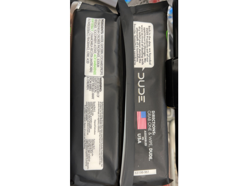 Dude Wipes, Shea Butter, Coconut & Almond Scent, 48 Count, Pack of 6