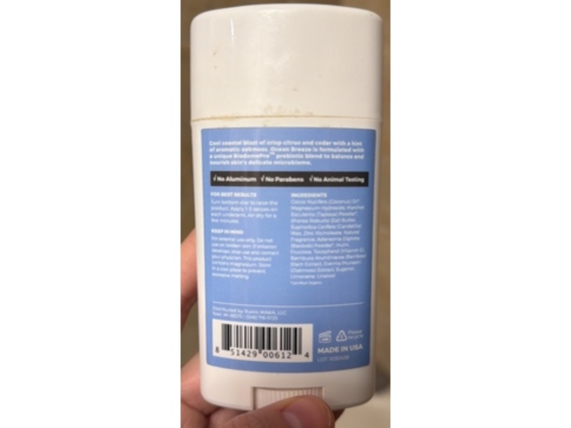 Rustic Maka BiodomePro Ocean Breeze Natural Deodorant, 3.2 fl oz/90 g