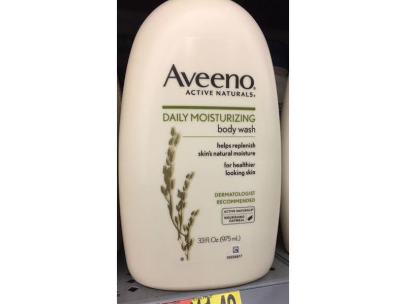 Aveeno Daily Moisturizing Body Wash, Nourishing Oatmeal, 33 fl oz/975 mL