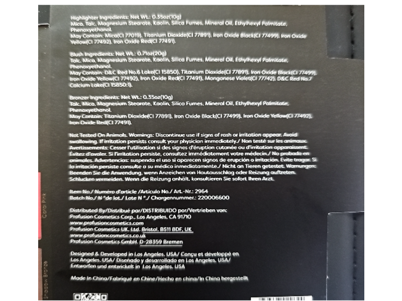 Profusion Trendsetter Blush & Bronzer Palette