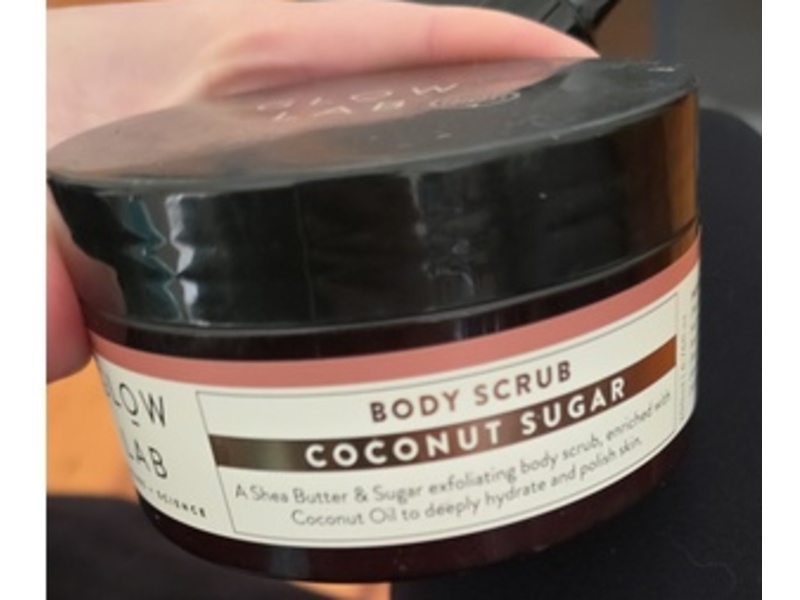 Glow Lab Body Scrub, Coconut Sugar, 6.76 fl oz/200 mL