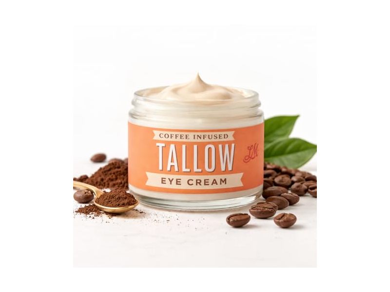 Lady May Tallow Eye Cream, Coffee Infused, 2 fl oz/59 mL