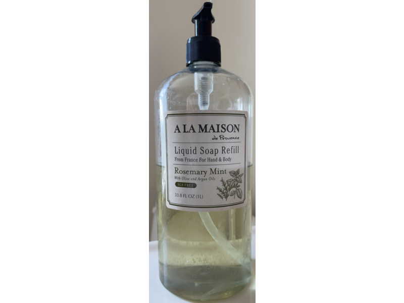 A La Maison Liquid Soap Refill, Rosemary Mint, 33.8 fl oz/1 L