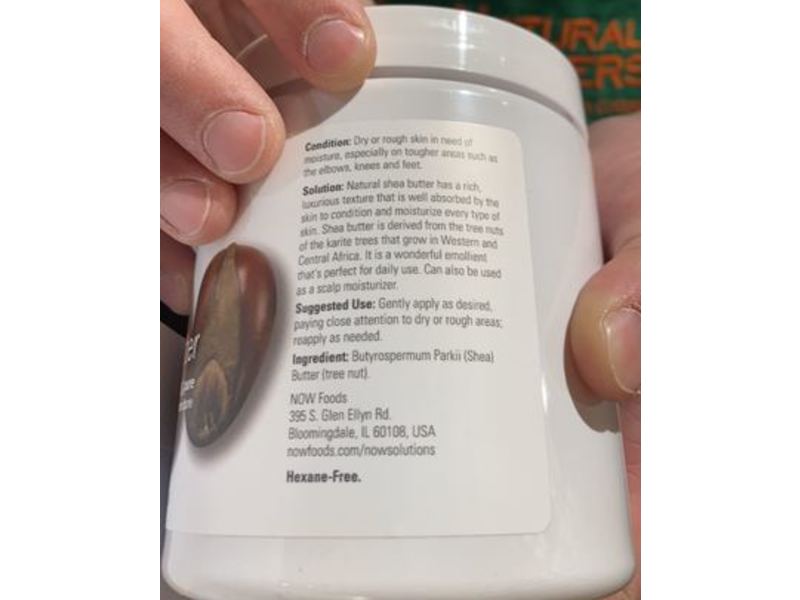 Now Solutions Shea Butter, 16 oz/434 g