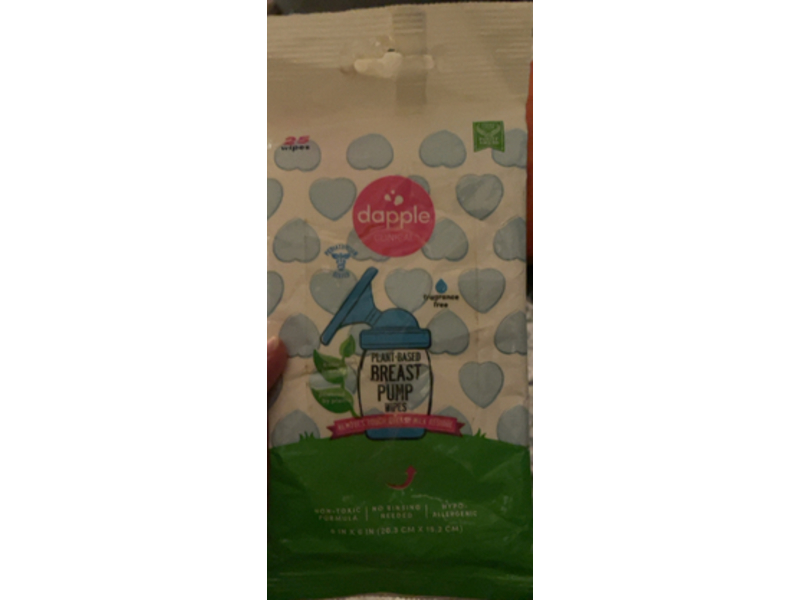 Dapple Baby Breast Pump Wipes, 25 Count