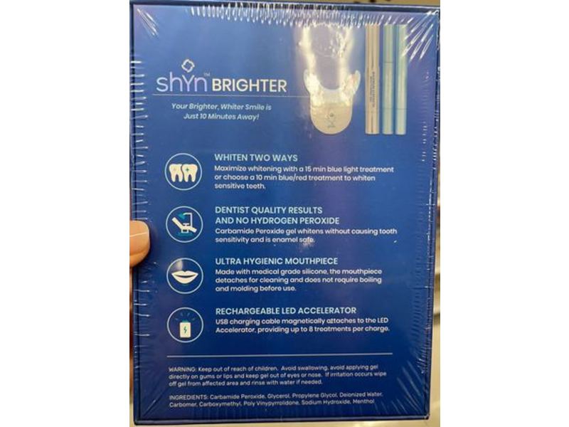 Shyn Brighter Dual Color Teeth Whitening System, Cloud White