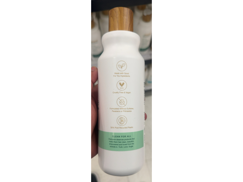 Raw Sugar The Deep Cleanse Clarifying Shampoo, Charcoal + Matcha + Aloe, 18 fl oz/532 mL