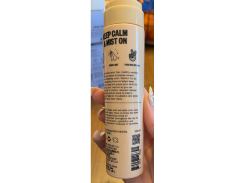 Peace Out Redness + Clarifying Mist, 3.3 fl oz/100 mL