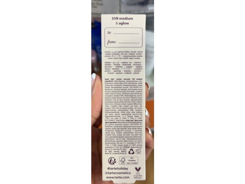 Tarte Star Squad Conceal & Brighten Duo, 35N Medium & Aglow, 0.0338 fl oz/1 mL