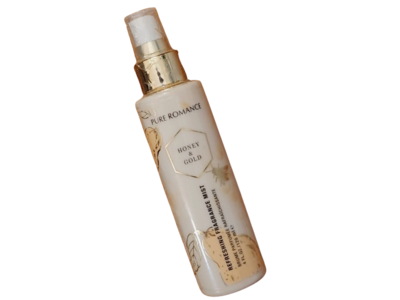 Pure Romance Kiss Refreshing Fragrance Mist, Honey And Gold, 4 fl oz/120 mL