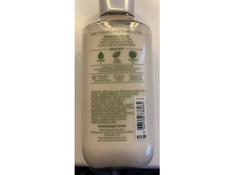 Bath & Body Works Fairytale Daily Nourishing Body Lotion, Shea Butter + Coconut Oil, 8 fl oz/236 mL