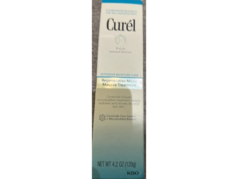 Curel Regenerative Micro Mousse Treatment, 4.3 oz/120 g