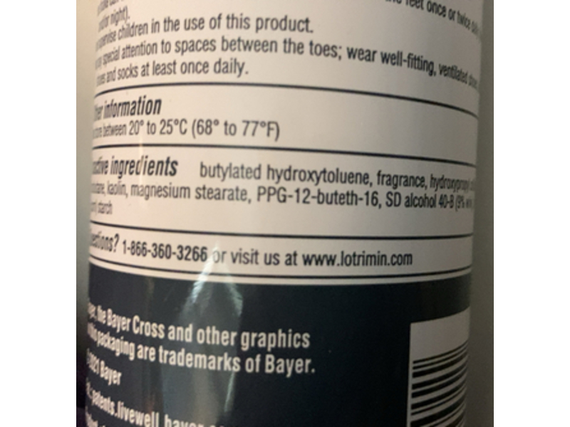 Lotrimin Antifungal Daily Prevention Deodorant Powder Spray, 5.6 oz/160 g