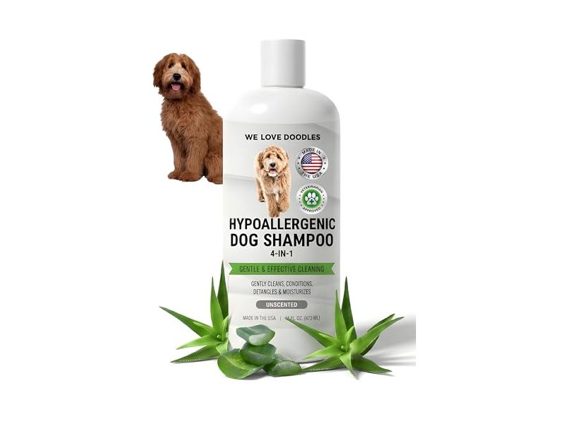 We Love Doodles 4 In 1 Hypoallergenic Dog Shampoo, Unscented, 16 fl oz/473 mL