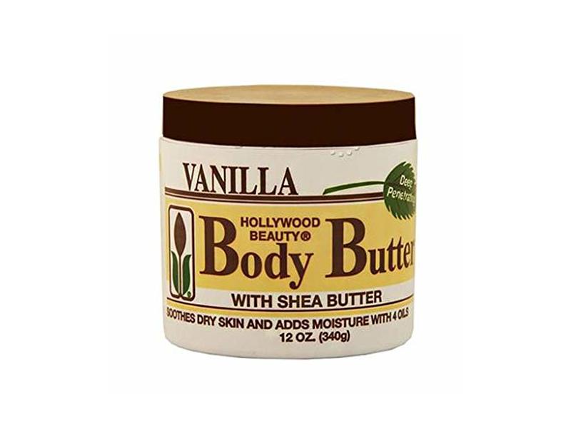Hollywood Beauty Body Butter, Vanilla, 12 oz/340 g