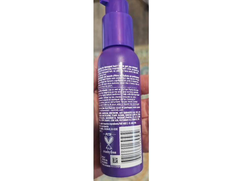 Aussie Miracle Repairer Bond Protecting Serum, Aloe, 3.2 fl oz/95 mL