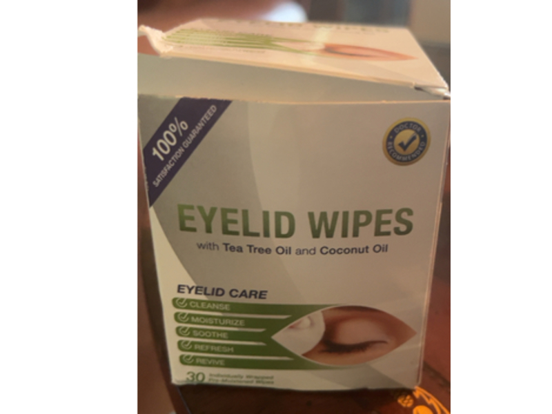 Lunovus Eyelid Wipes Individually Wrapped Pre - Moistened Wipes, 30 Count