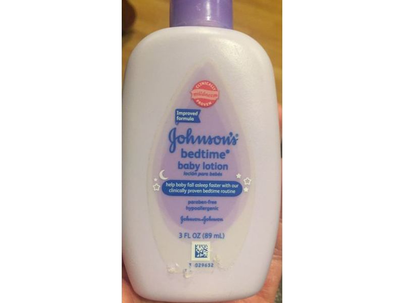 Johnson's Bedtime Baby Lotion, Paraben-Free, 3 fl oz/89 mL