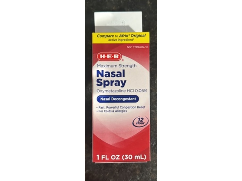 H-E-B Nasal Decogestant Nasal Spray, 1 fl oz/30 mL