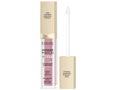 Eveline Cosmetics Wonder Match Liquid Matt Lipstick, 02 Candy, 0.24 fl oz/6.8 mL