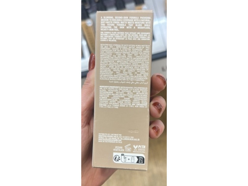 Anastasia Beverly Hills Impeccable Blurring Second Skin Matte Foundation, 3Cr, 1.18 fl oz/35 mL