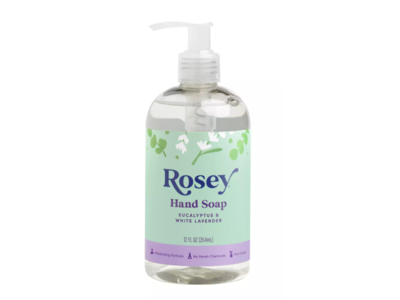 Rosey Hand Soap, Eucalyptus & White Lavender, 12 fl oz/354 mL