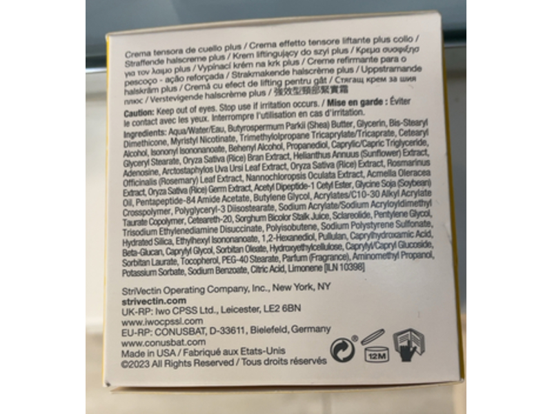 Strivectin TL Advanced Tightening Neck Cream, 1.7 fl oz/50 mL