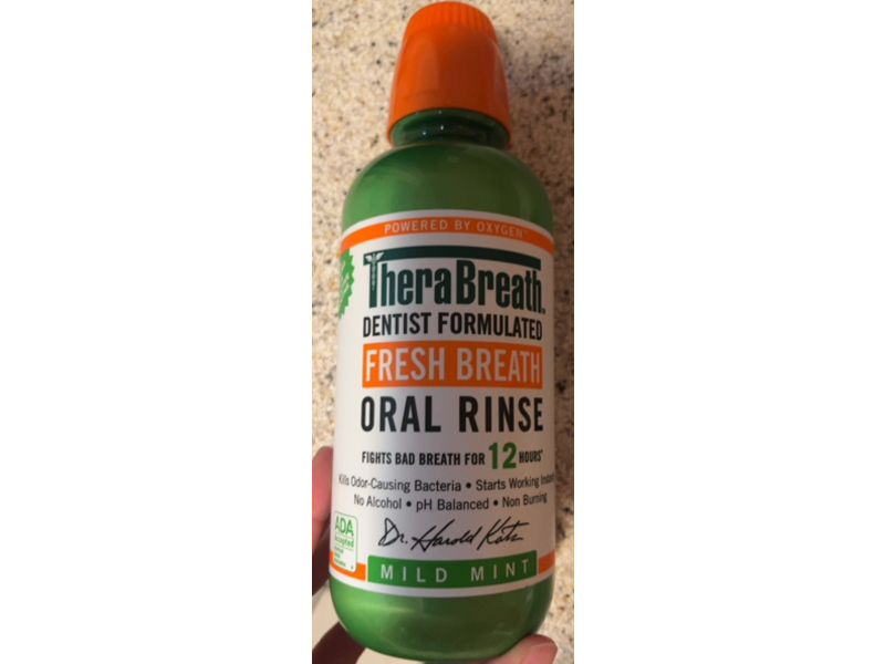 Thera Breath Fresh Breath Oral Rinse, Mild Mint, 16 fl oz/473 mL, Pack Of 2