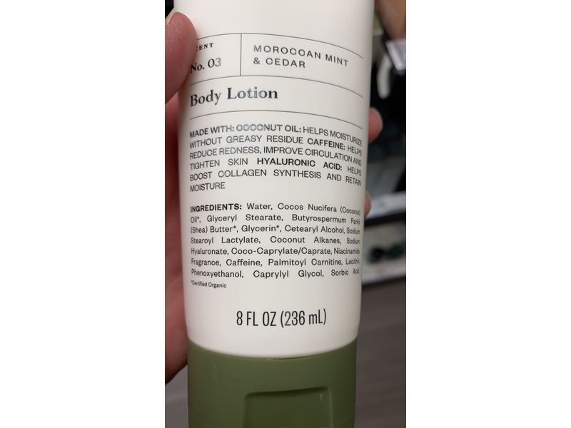 Goodfellow & Co Body Lotion, Moroccan Mint & Cedar, 8 fl oz/236 mL